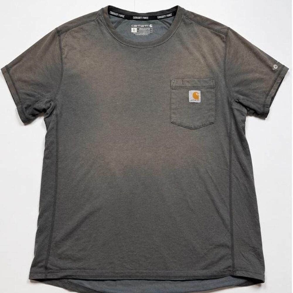 Carhartt Men's Grey and Black T-shirt